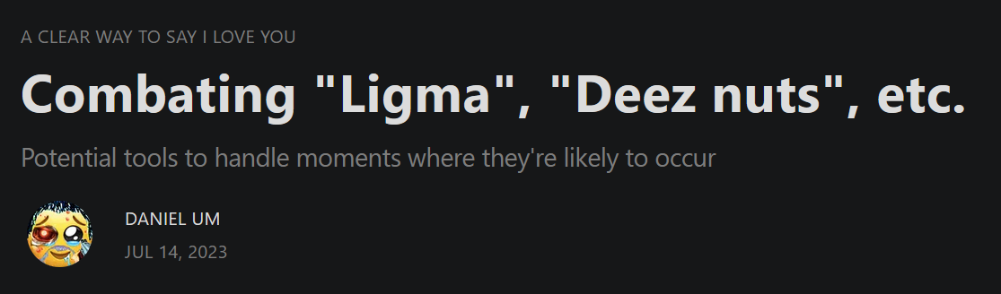 ligma substack article